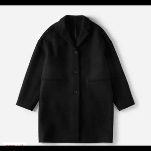 SUMMER DEAL Black Everlane cocoon coat